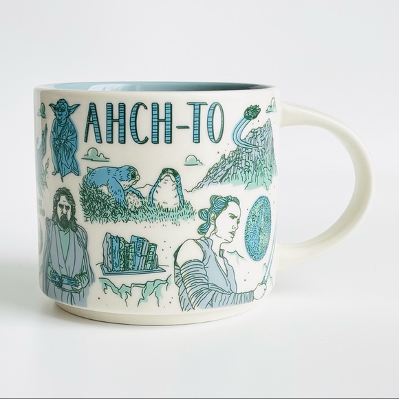 NEW 2022 DISNEY PARKS STAR WARS MUG AHCH-TO STARBUCKS MUG BEEN THERE SERIES MUG